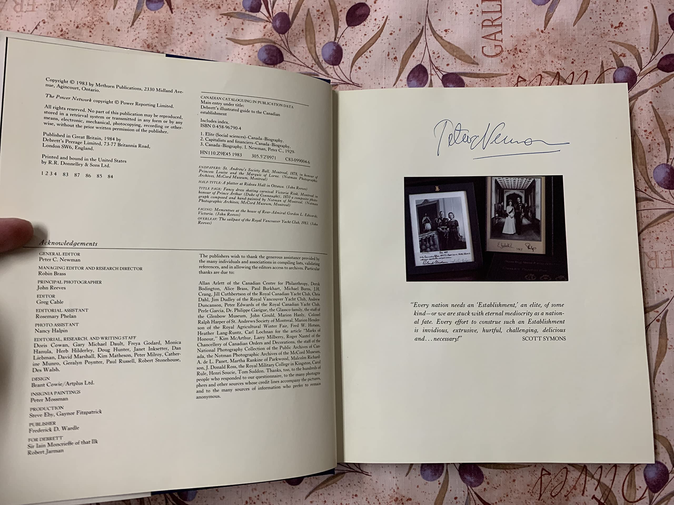 Debrett's Illustrated Guide to the Canadian Establishment Social Sciences