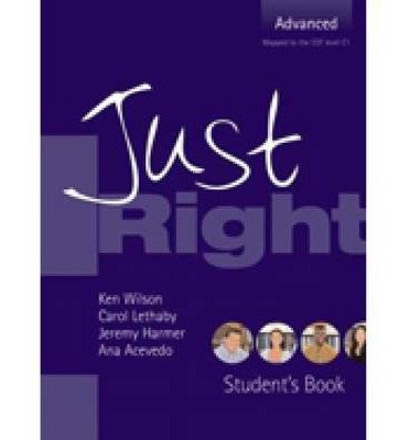 Product Image: Just Right Advanced: Workbook with Key and Audio CD