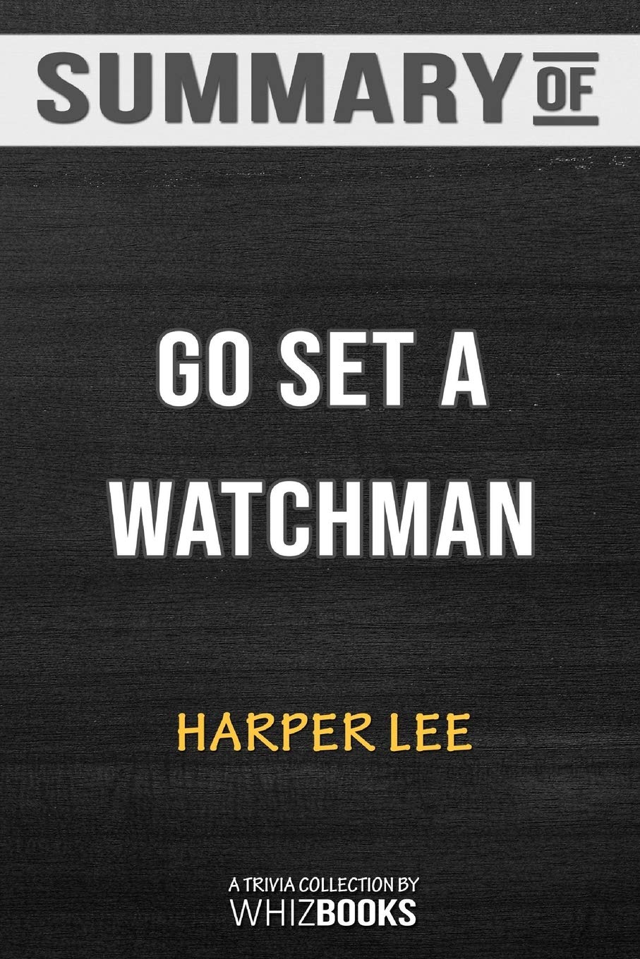 Summary of Go Set a Watchman: A Novel: Trivia/Quiz for Fans Reference Books
