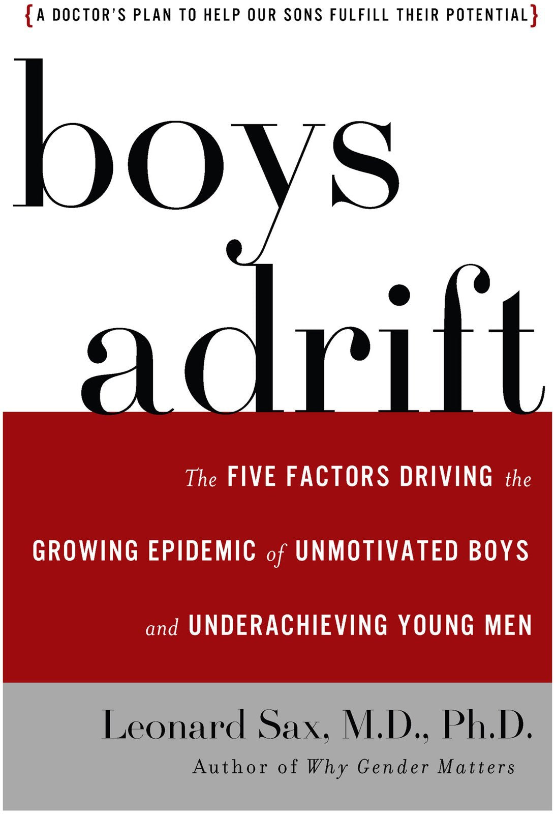 Boys Adrift: The Five Factors Driving the Growing Epidemic of Unmotivated Boys and Underachieving Young Men General education