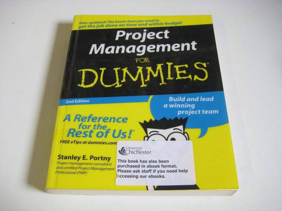 Project Management For Dummies Law Books