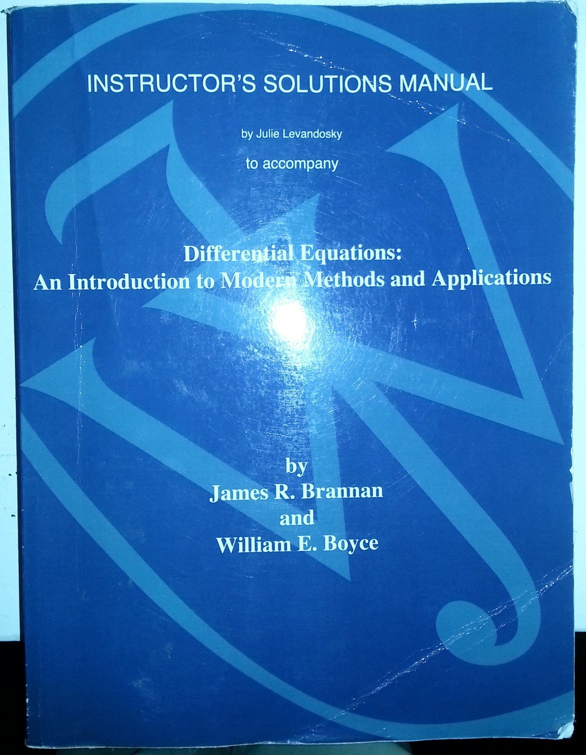 Product Image: Instructor's Solutions Manual (Differential Equations: An Introduction to Modern Methods and Applications)