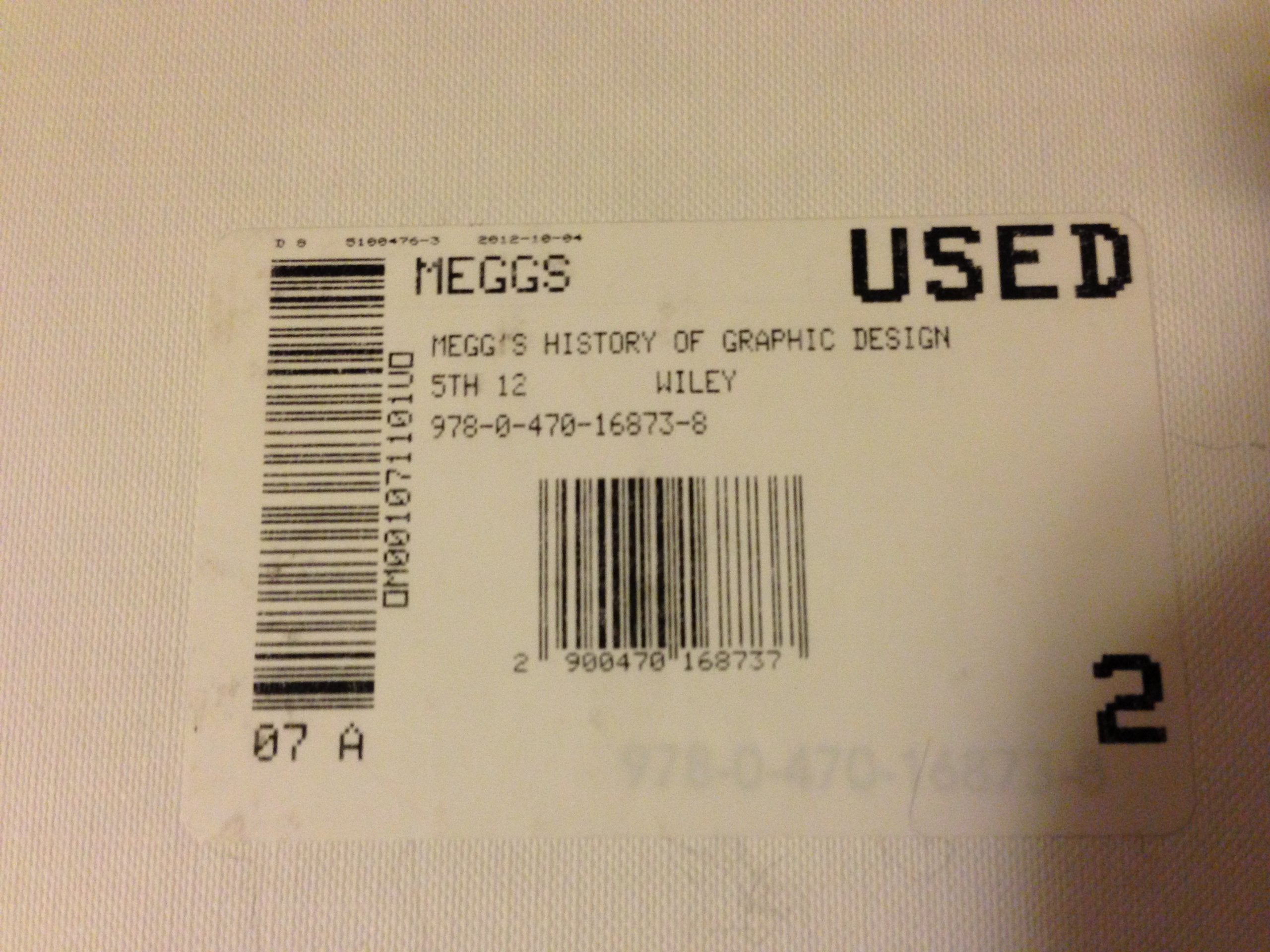 Meggs' History of Graphic Design book