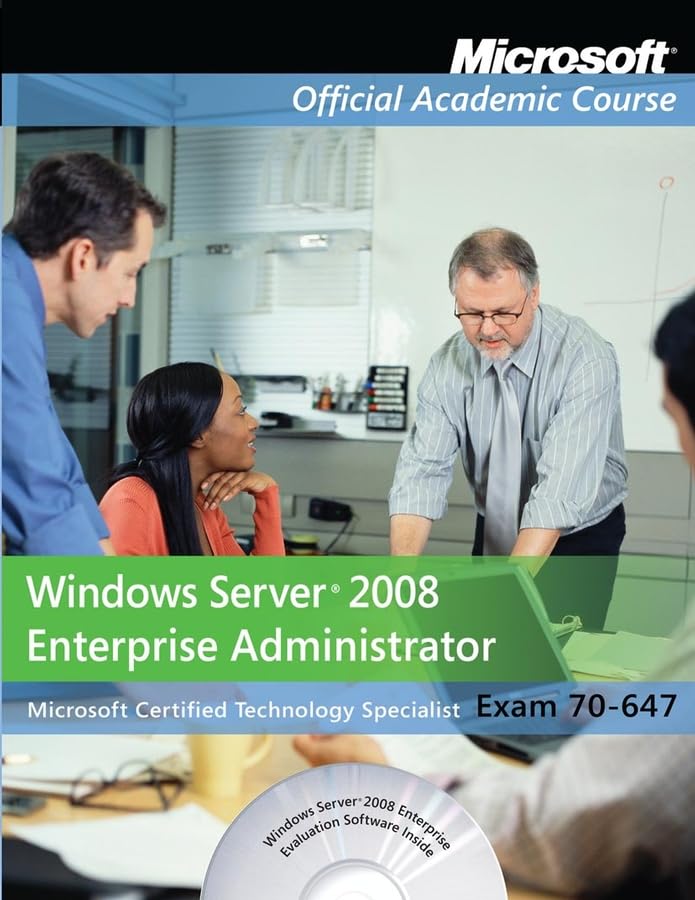 Product Image: Windows Server 2008 Enterprise Administrator: Exam 70-647 (Microsoft Official Academic Course Series)
