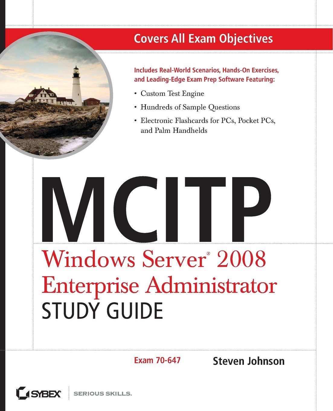 Product Image: MCITP Windows Server 2008 Enterprise Administrator Study Guide, w. CD-ROM: Exam 70-647