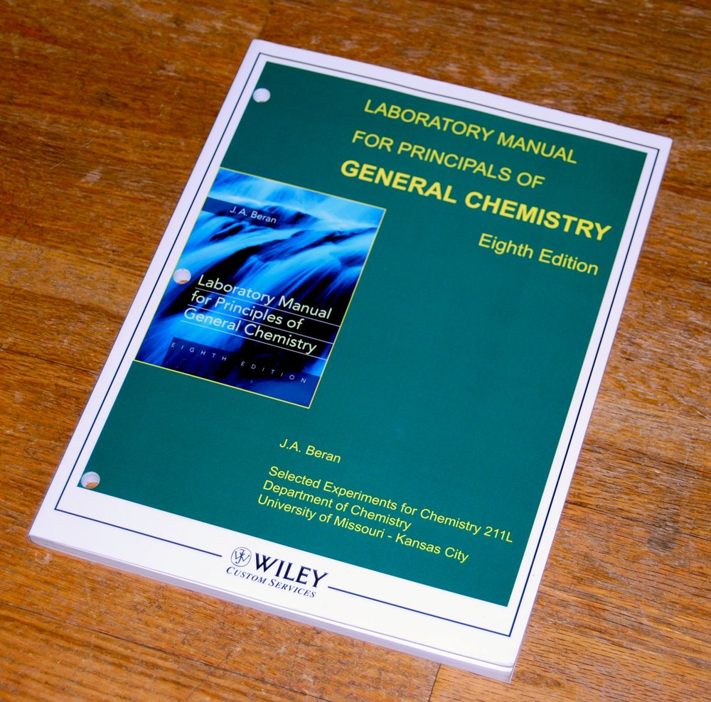 Laboratory Manual for the Priciples of General Chemistry, Chemistry 211 Lab Books