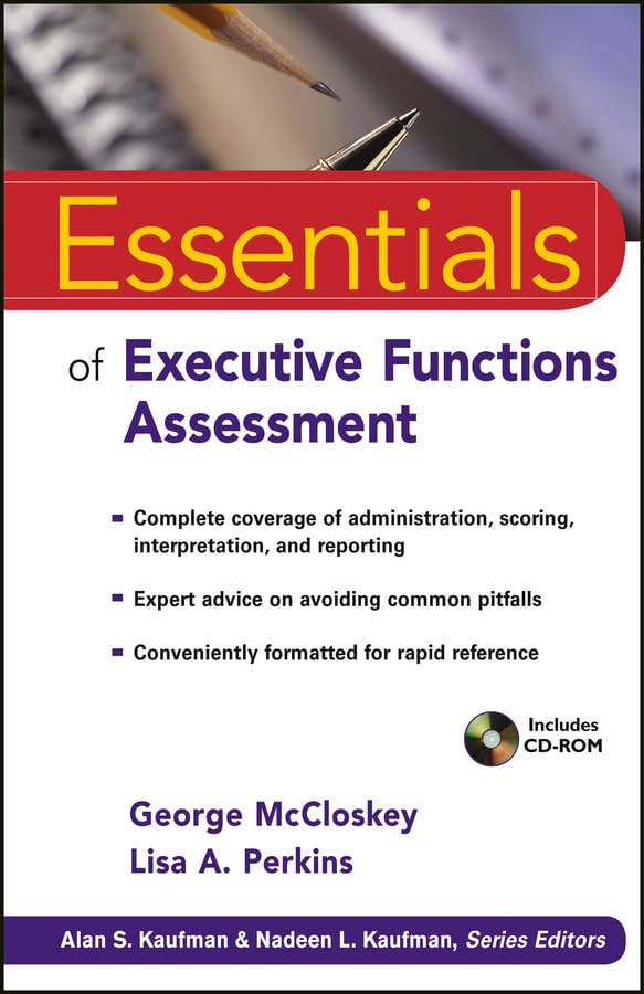 Essentials of Executive Functions Assessment (Essentials of Psychological Assessment) Medicine