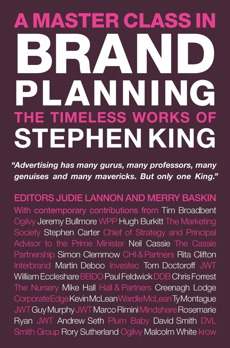 Product Image: A Master Class in Brand Planning