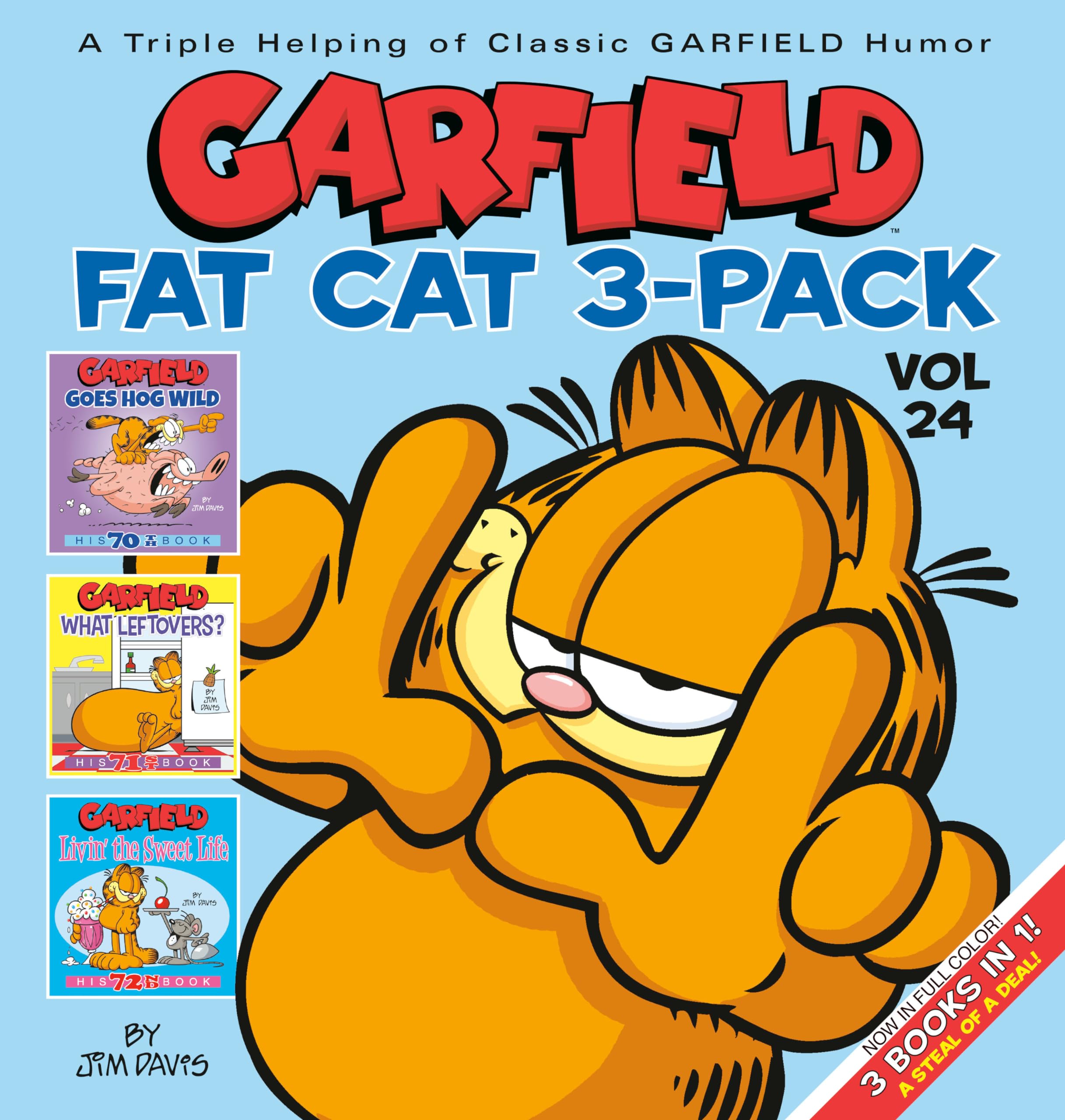 Garfield Fat Cat 3-Pack #24: Garfield Goes Hog Wild / Garfield What Leftovers? / Garfield Livin' the Sweet Life Manga