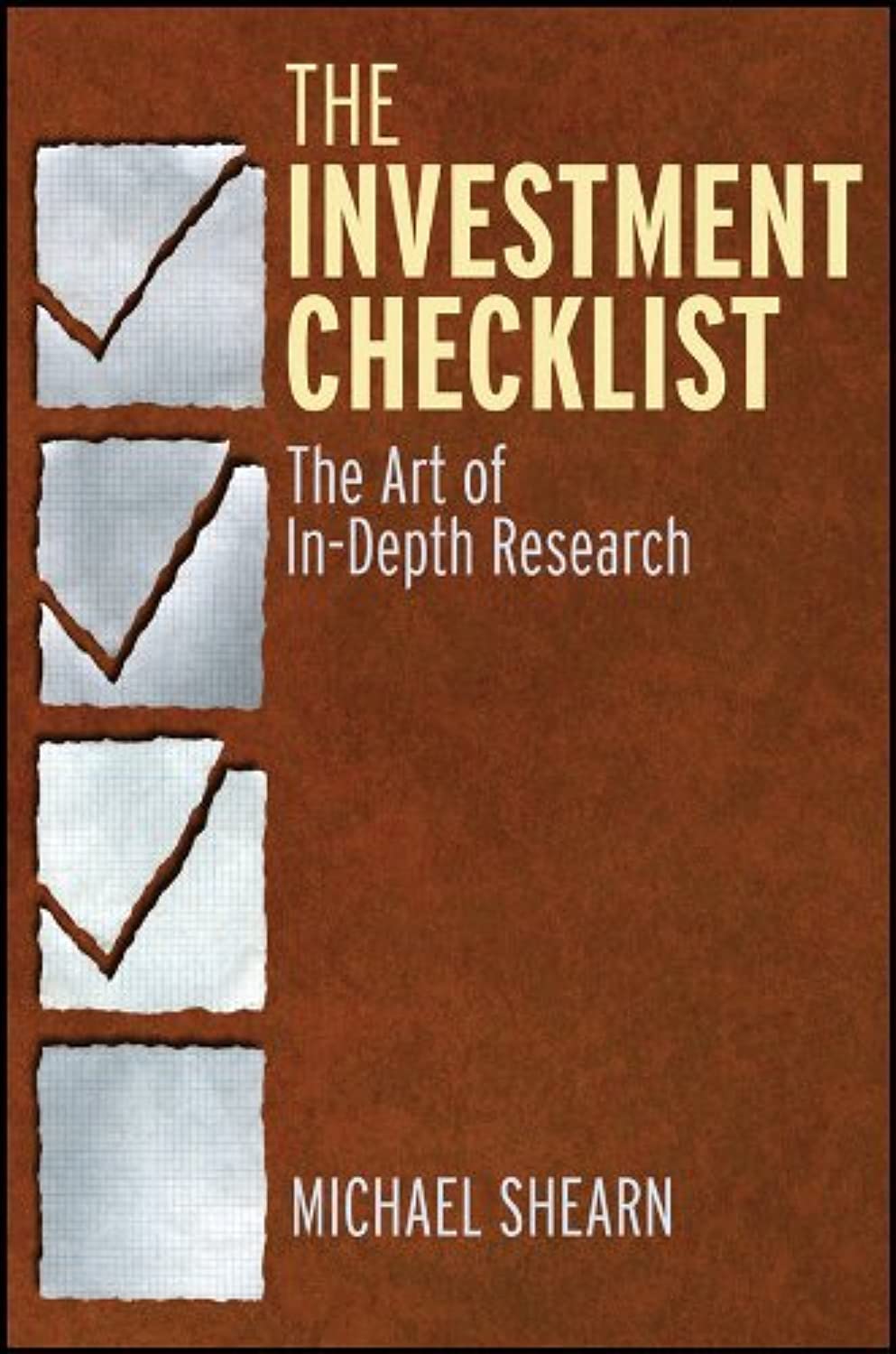 The Investment Checklist: The Art of In-Depth Research Law