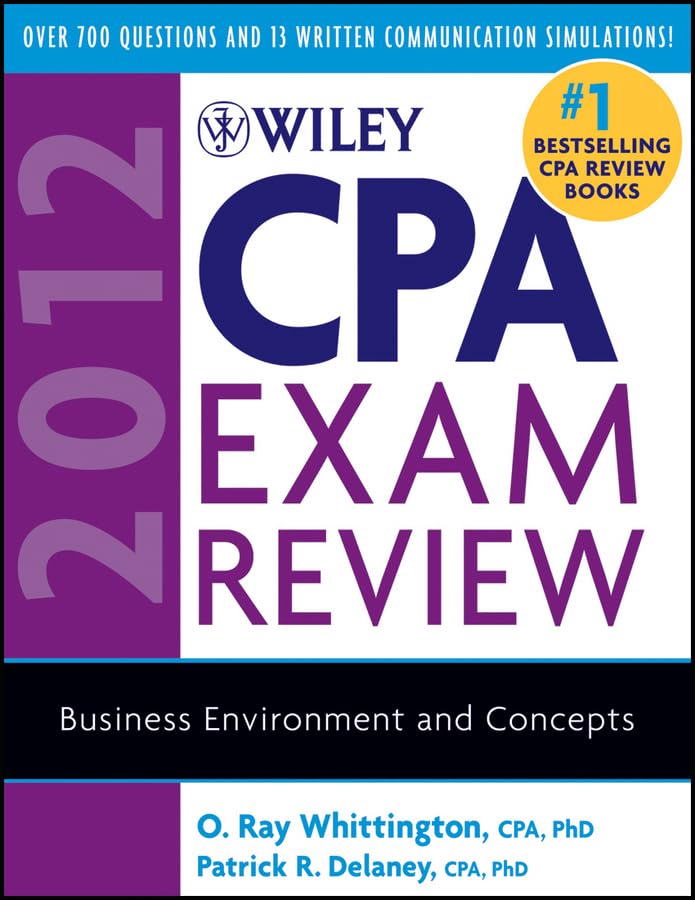 Wiley CPA Exam Review 2012: Business Environment and Concepts Law