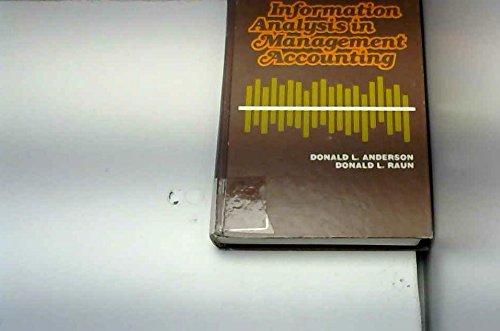 Information Analysis in Management Accounting (Wiley/Hamilton Series in Accounting & Information Systems) Business, Finance & Career