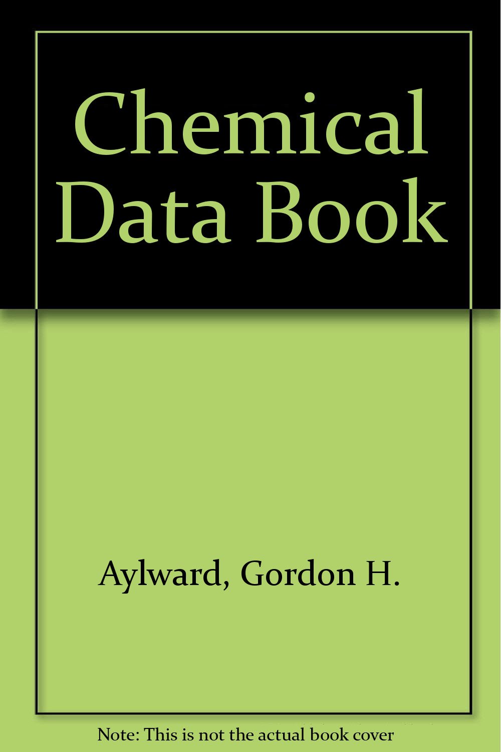 Chemical Data Book Books