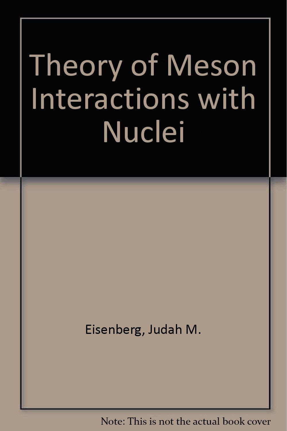 Theory of Meson Interactions with Nuclei Natural Sciences