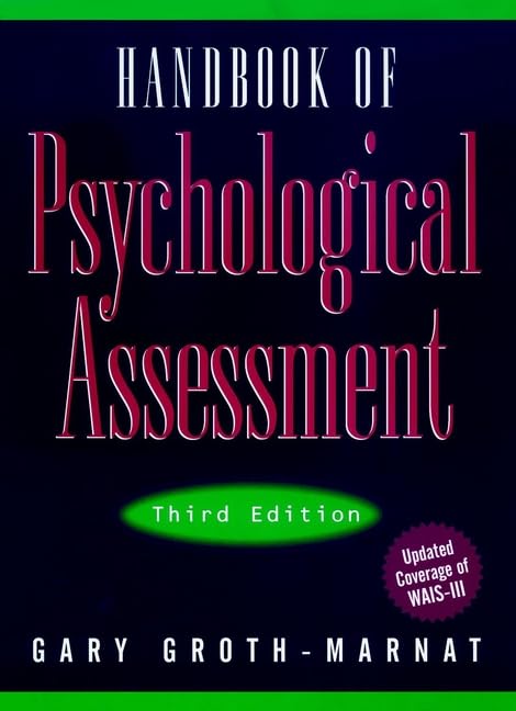 Handbook of Psychological Assessment Psychology