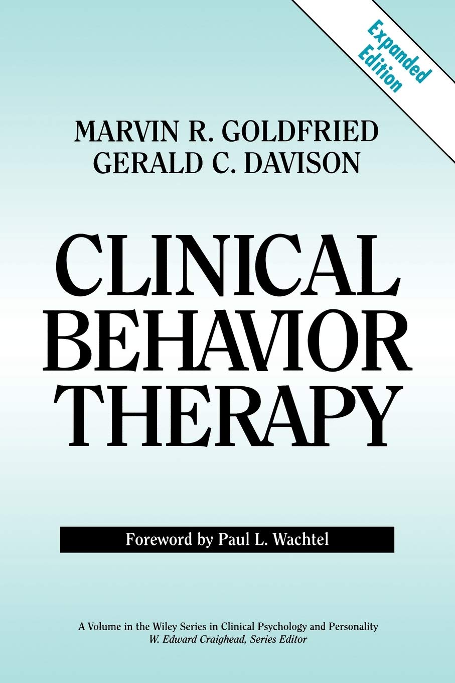 Clinical Behavior Therapy (Series in Clinical Psychology and Personality) Medicine