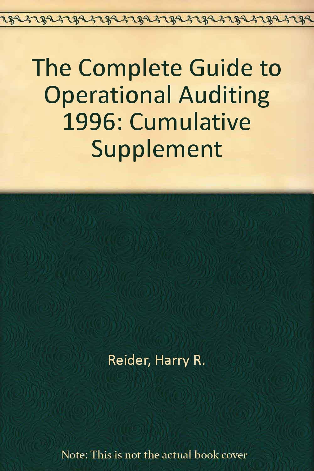 The Complete Guide to Operational Auditing: 1996 Cumulative Supplement Business, Finance & Career