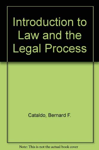 Introduction to Law and the Legal Process Law
