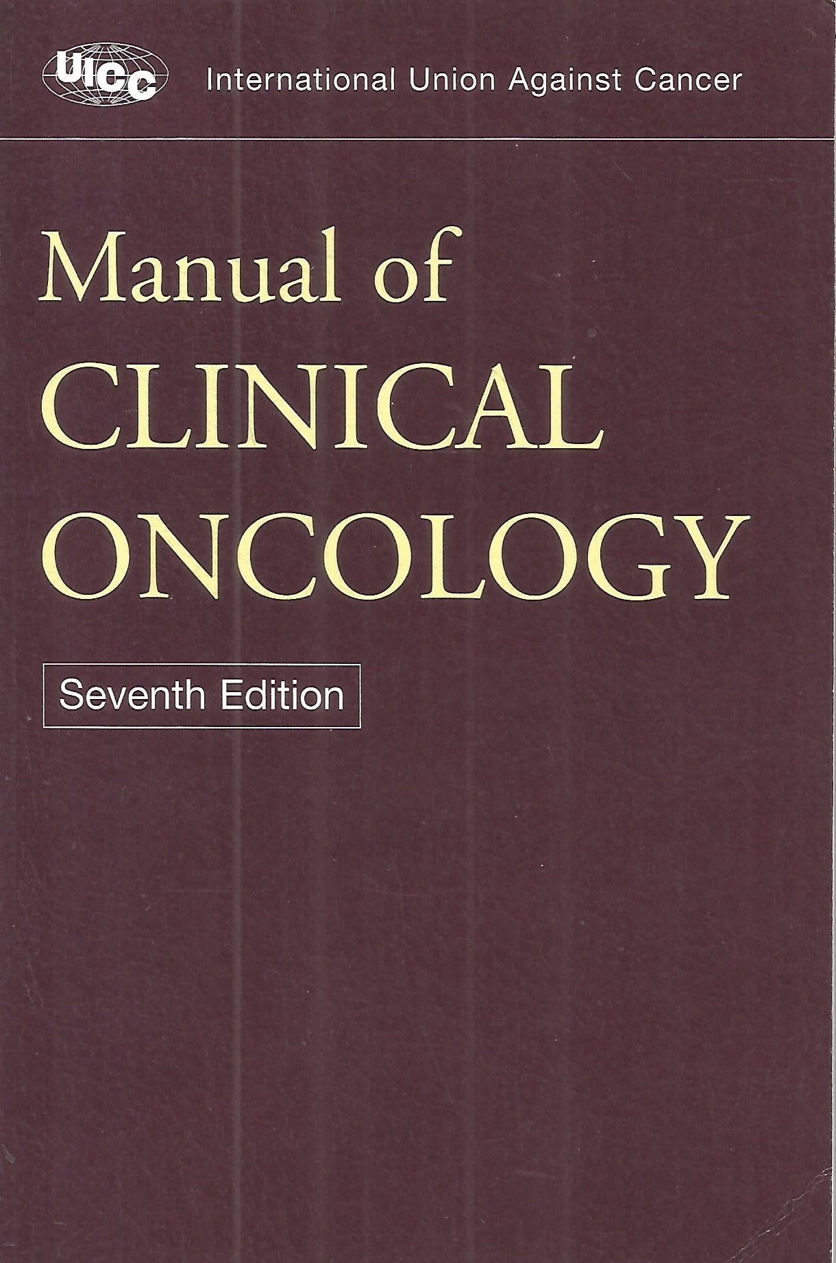 Manual of clinical oncology book