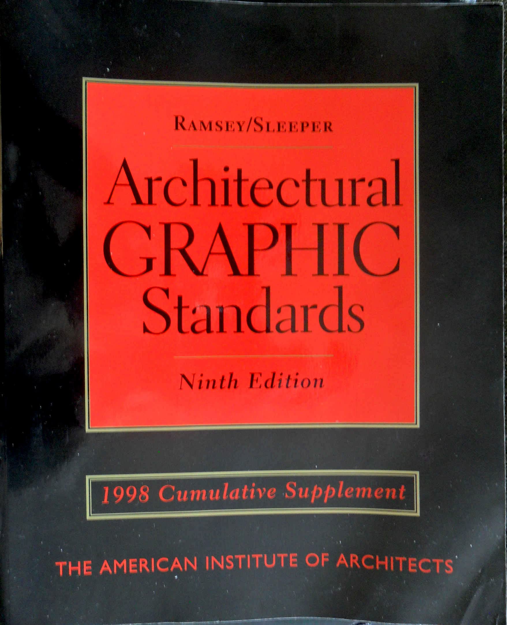 Architectural Graphic Standards: 1998 Cumulative Supplement book