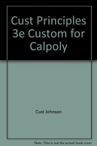 Cust Principles 3e Custom for Calpoly Books