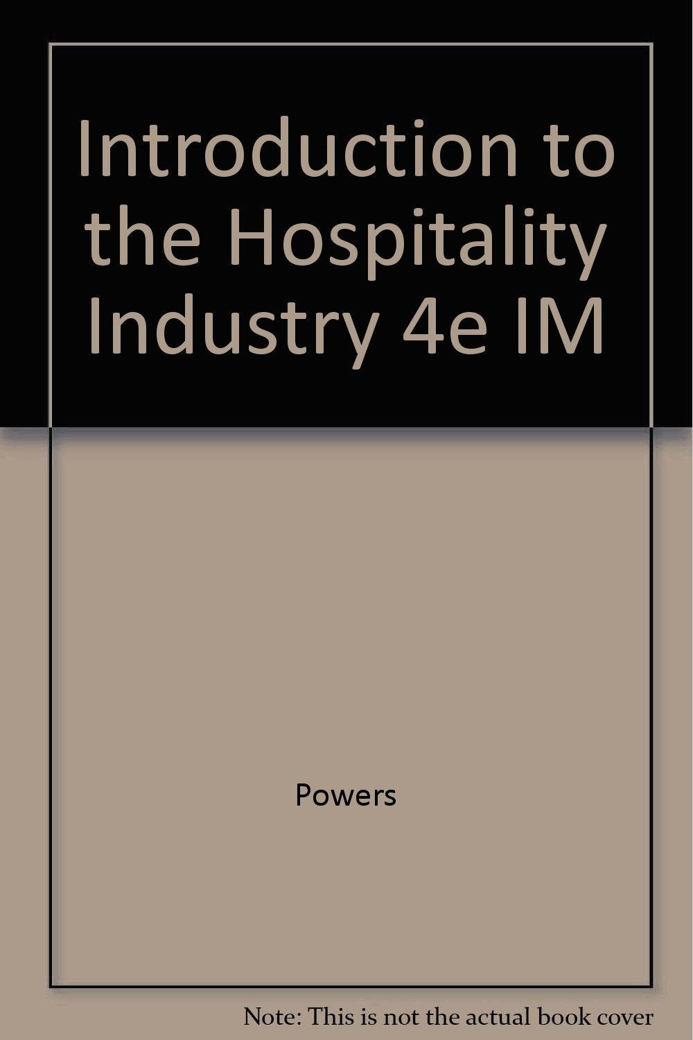 Product Image: Introduction to the Hospitality Industry 4e IM