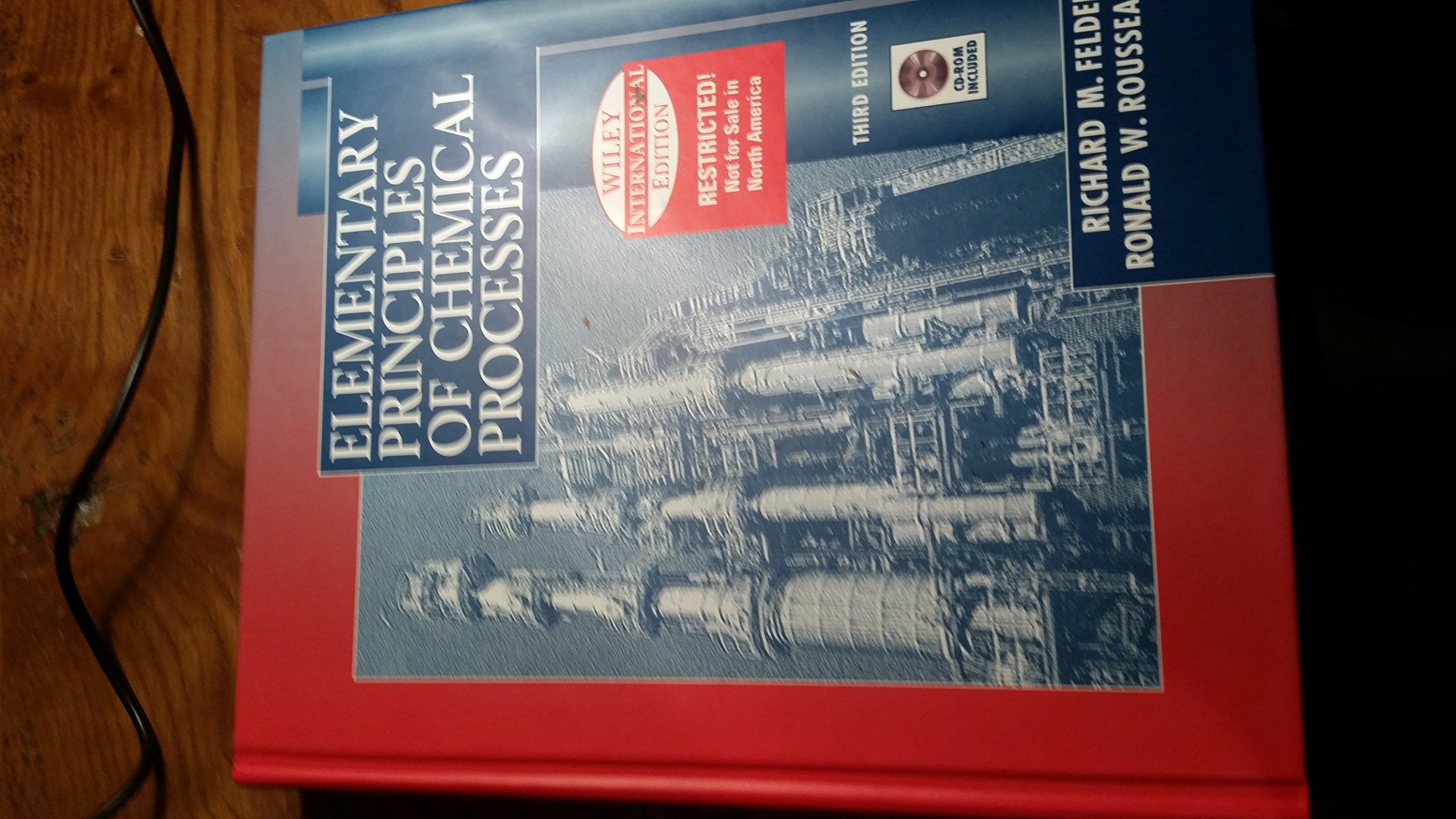 Elementary Principles of Chemical Processes: International Edition Business & Technology