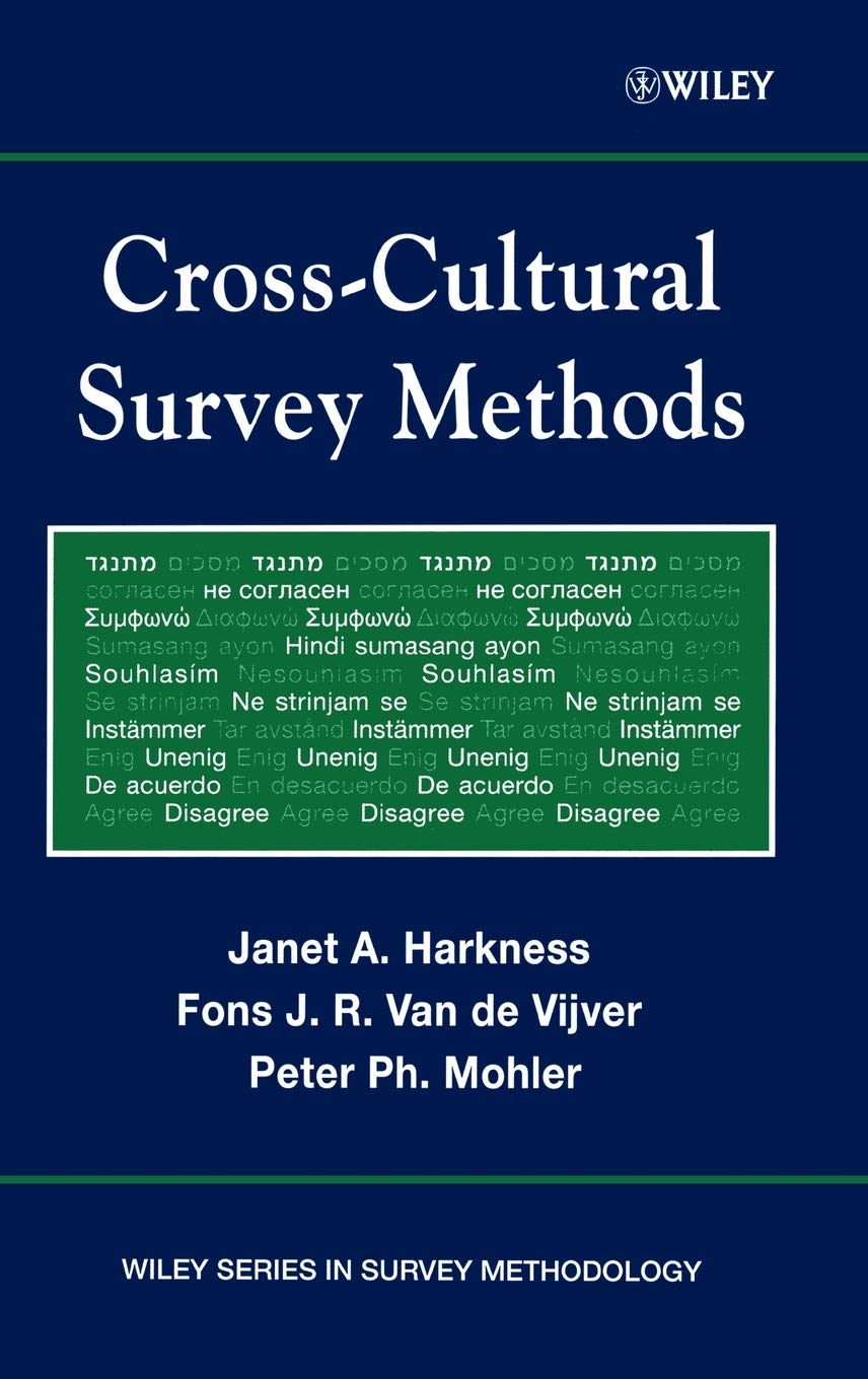 Cross-Cultural Survey Methods (Wiley Series in Survey Methodology) Natural Sciences