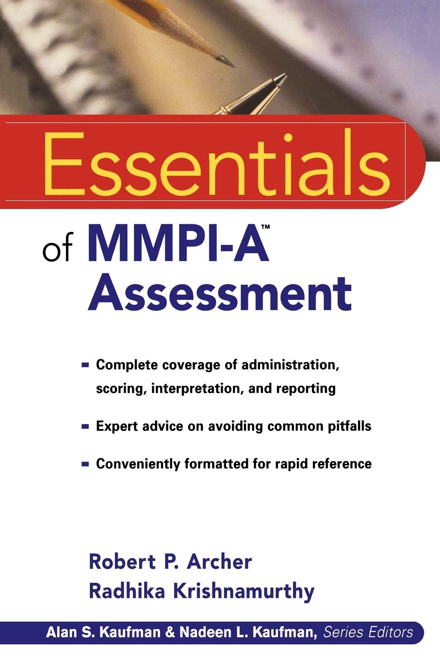 MMPI-A Essentials (Essentials of Psychological Assessment) Medicine