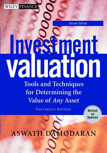 Investment Valuation: Tools and Techniques for Determining the Value of Any Asset Law