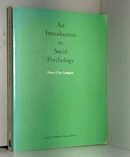 An Introduction to Social Psychology Psychology