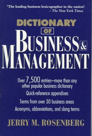 Dictionary of Business and Management book