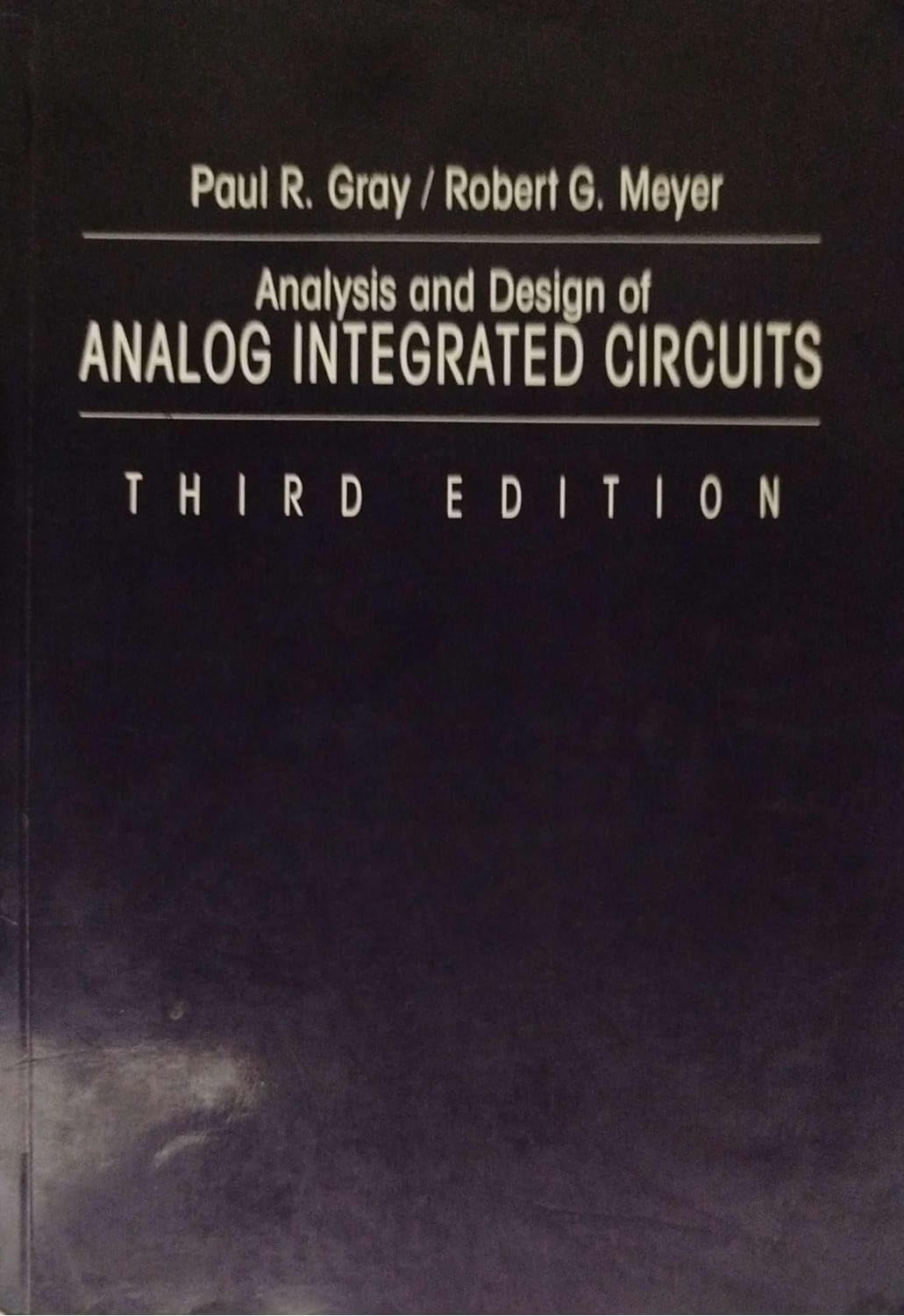 Analysis and Design of Analog Integrated Circuits Business & Technology