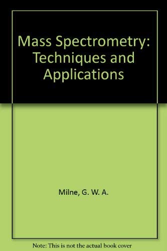 Product Image: Mass Spectrometry: Techniques and Applications