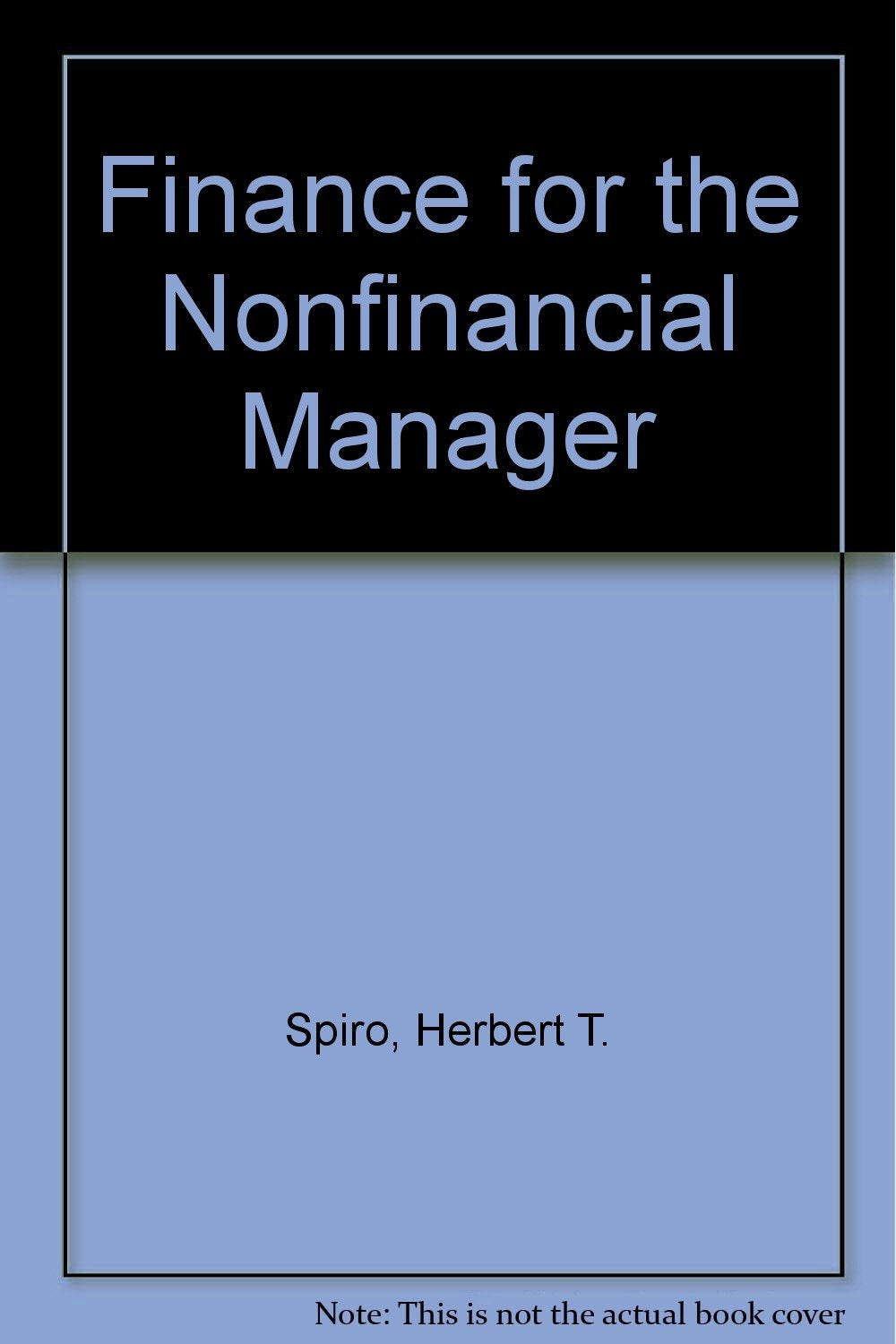 Finance for the Nonfinancial Manager book