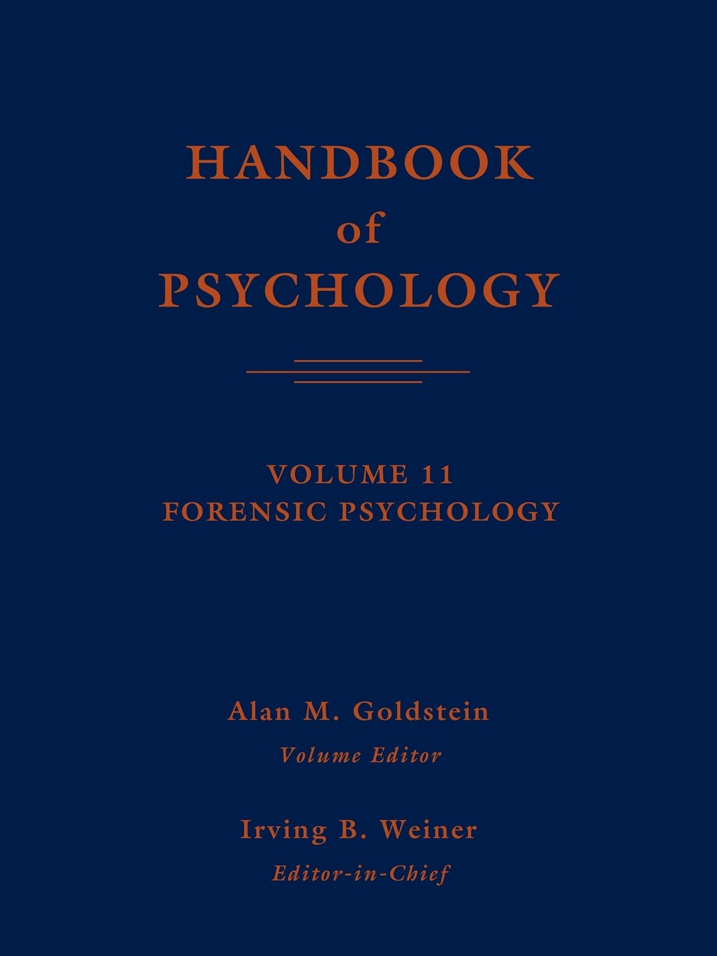 Handbook of Psychology Psychology