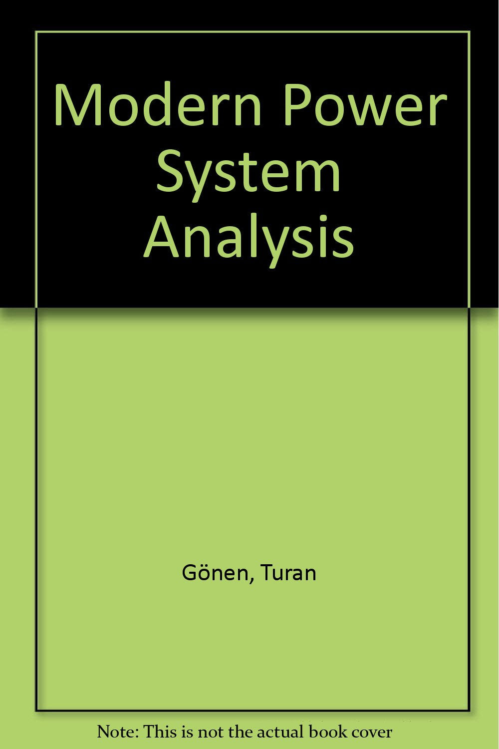 Modern Power System Analysis Natural Sciences
