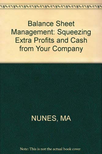 Balance Sheet Management: Squeezing Extra Profits and Cash from Your Company Business, Finance & Career