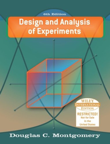 Design and Analysis of Experiments: International Edition Media & Communication