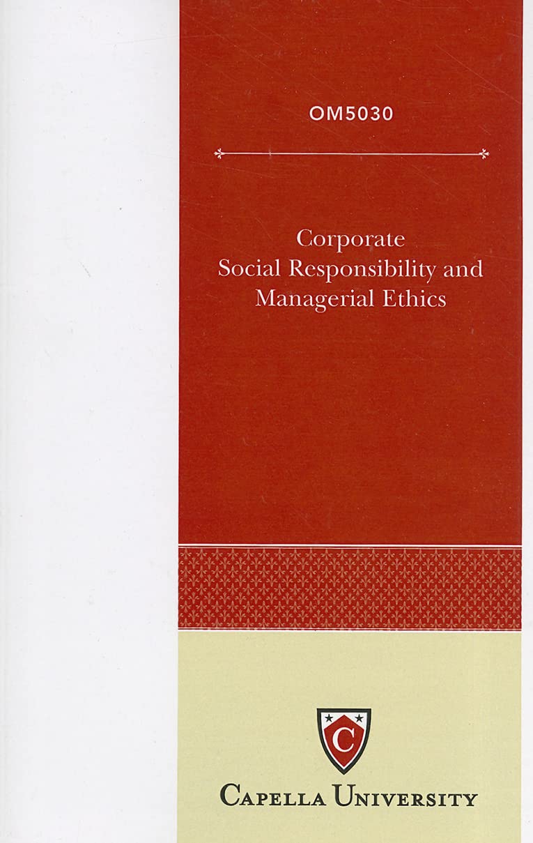 Corporate Social Responsibility and Managerial Ethics Business, Finance & Career