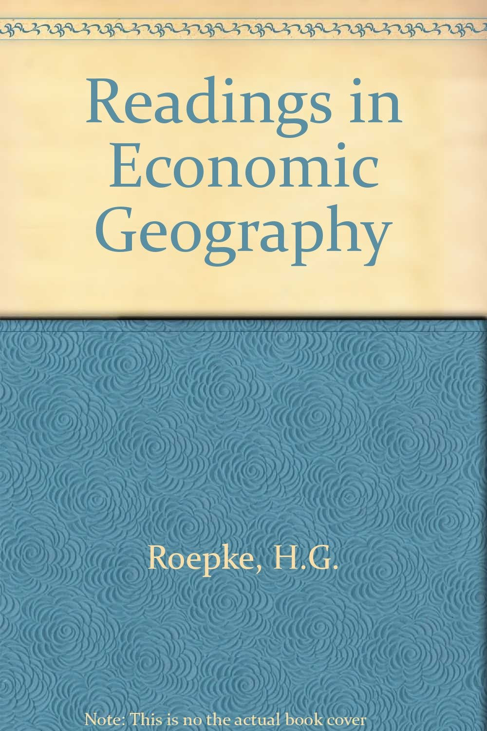 Readings in Economic Geography Books