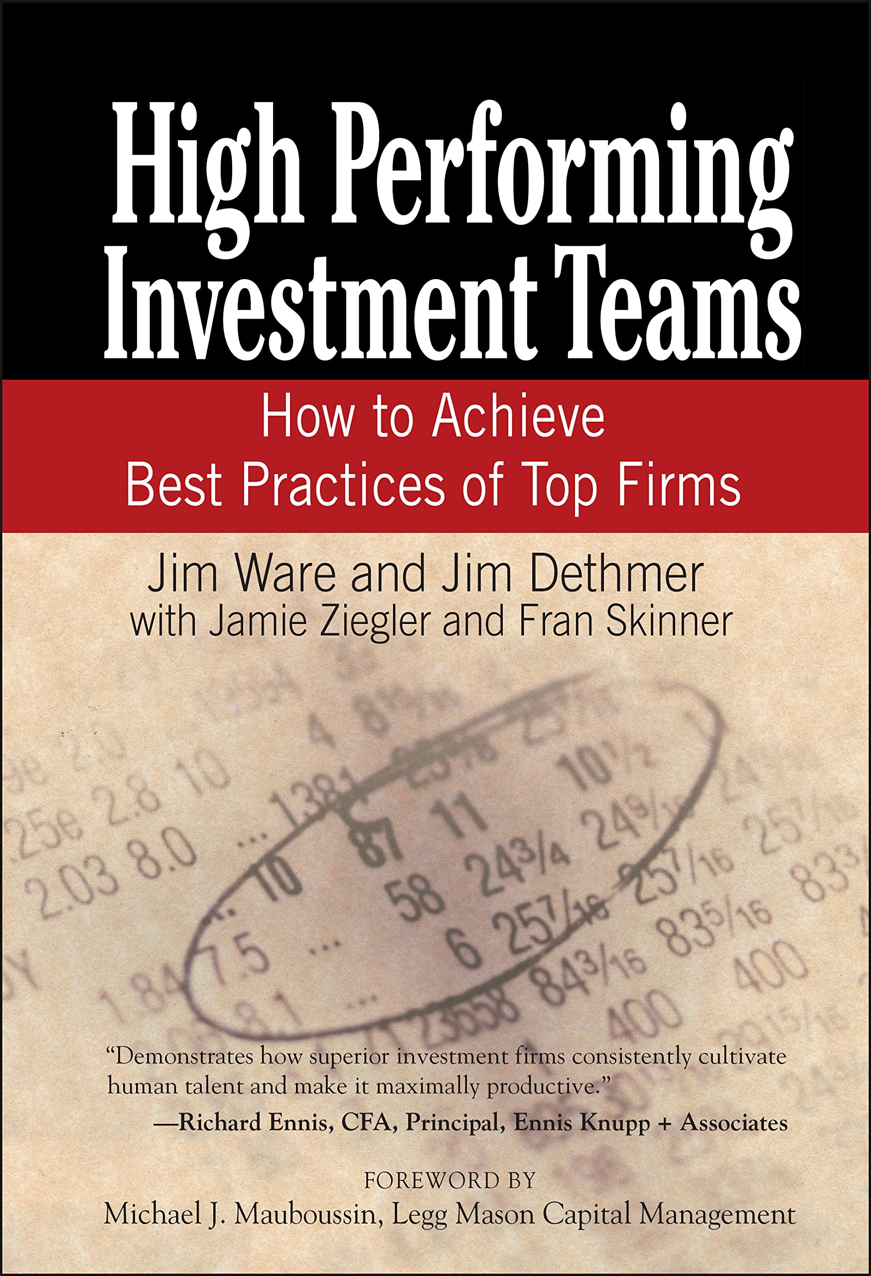 High Performing Investment Teams: How to Achieve Best Practices of Top Firms Law