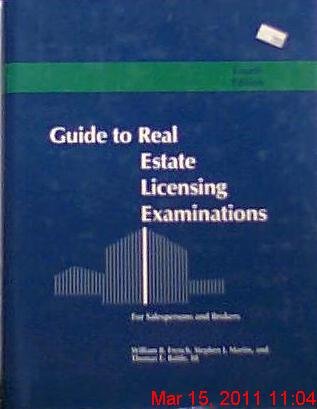 Guide to Real Estate Licensing Examinations for Salespersons and Brokers Business, Finance & Career