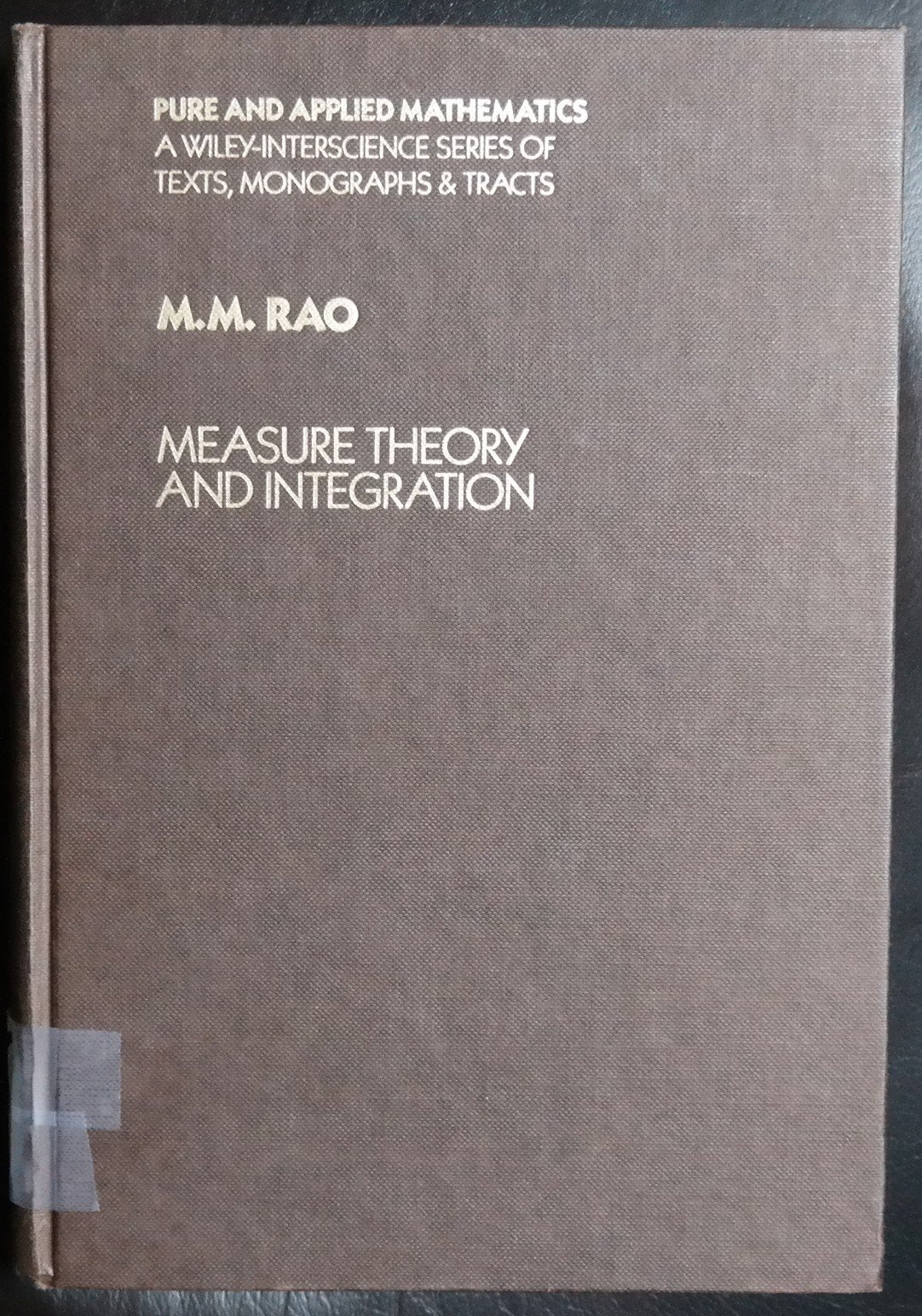 Measure Theory and Integration (Pure & Applied Mathematics S.) Media & Communication