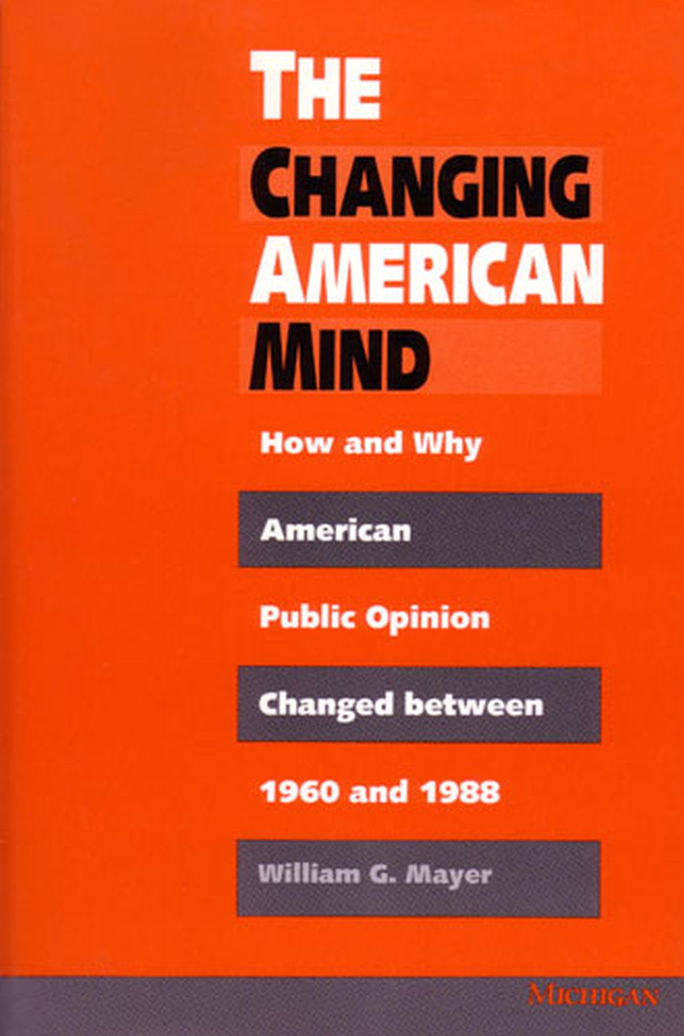The Changing American Mind: How and Why American Public Opinion Changed Between 1960 and 1988 Social Sciences