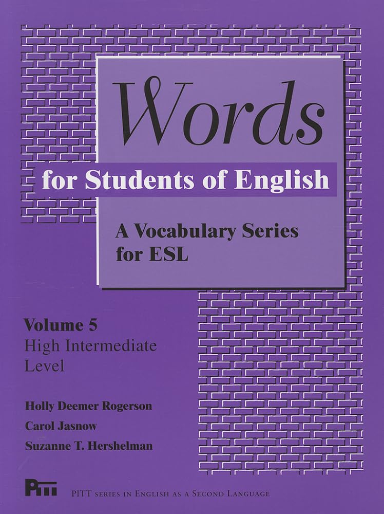 Words for Students of English: A Vocabulary Series for ESL Volume 5 (PITT SERIES IN ENGLISH AS A SECOND LANGUAGE, Band 5) Foreign Languages ​​& Dictionaries