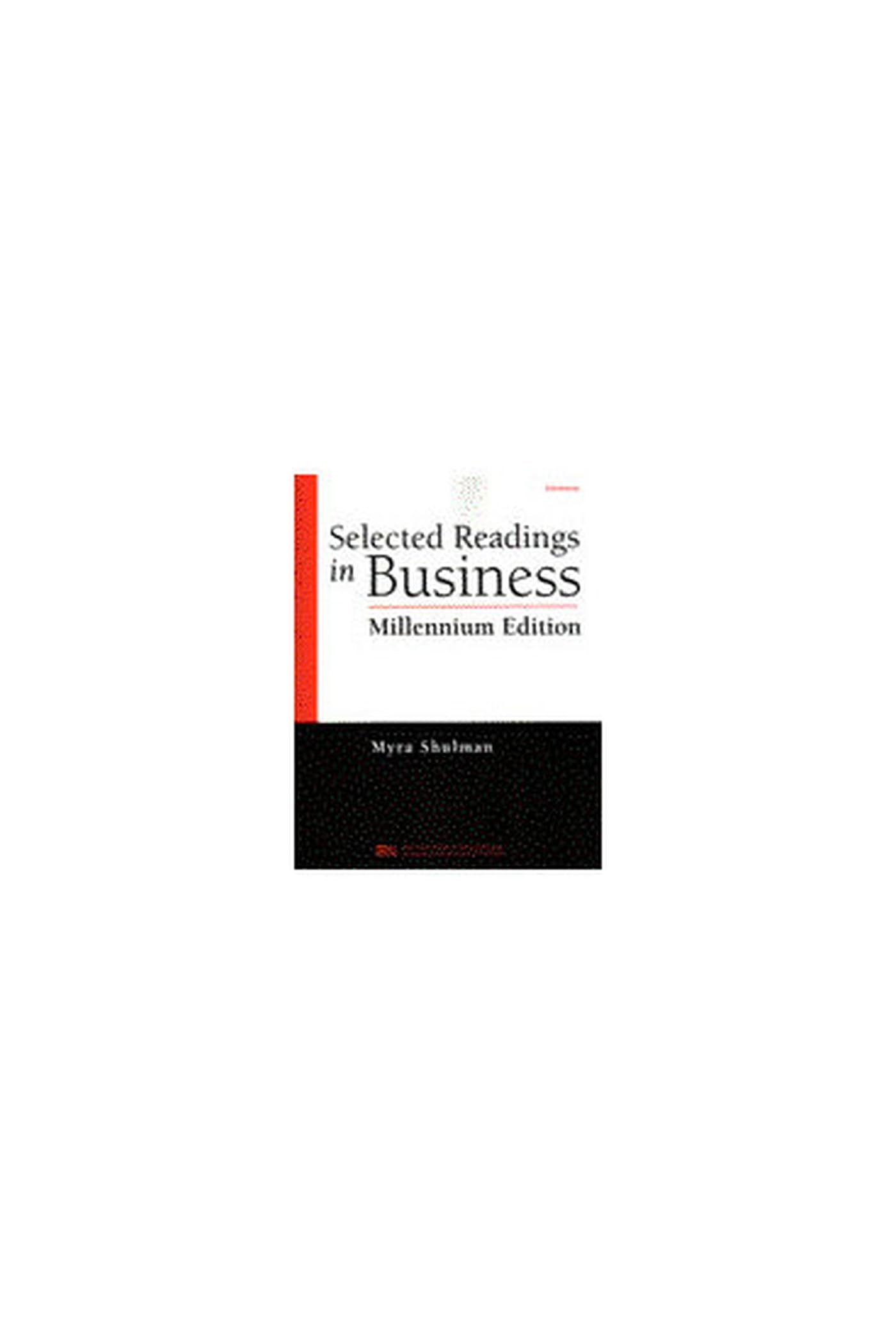 Selected Readings in Business Millenium Edition (Michigan Series in English for Academic & Professional Purposes) Business, Finance & Career