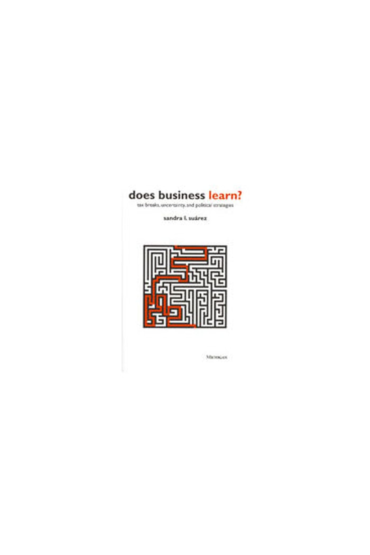 Does Business Learn?: Tax Breaks, Uncertainty, and Political Strategies Business, Finance & Career