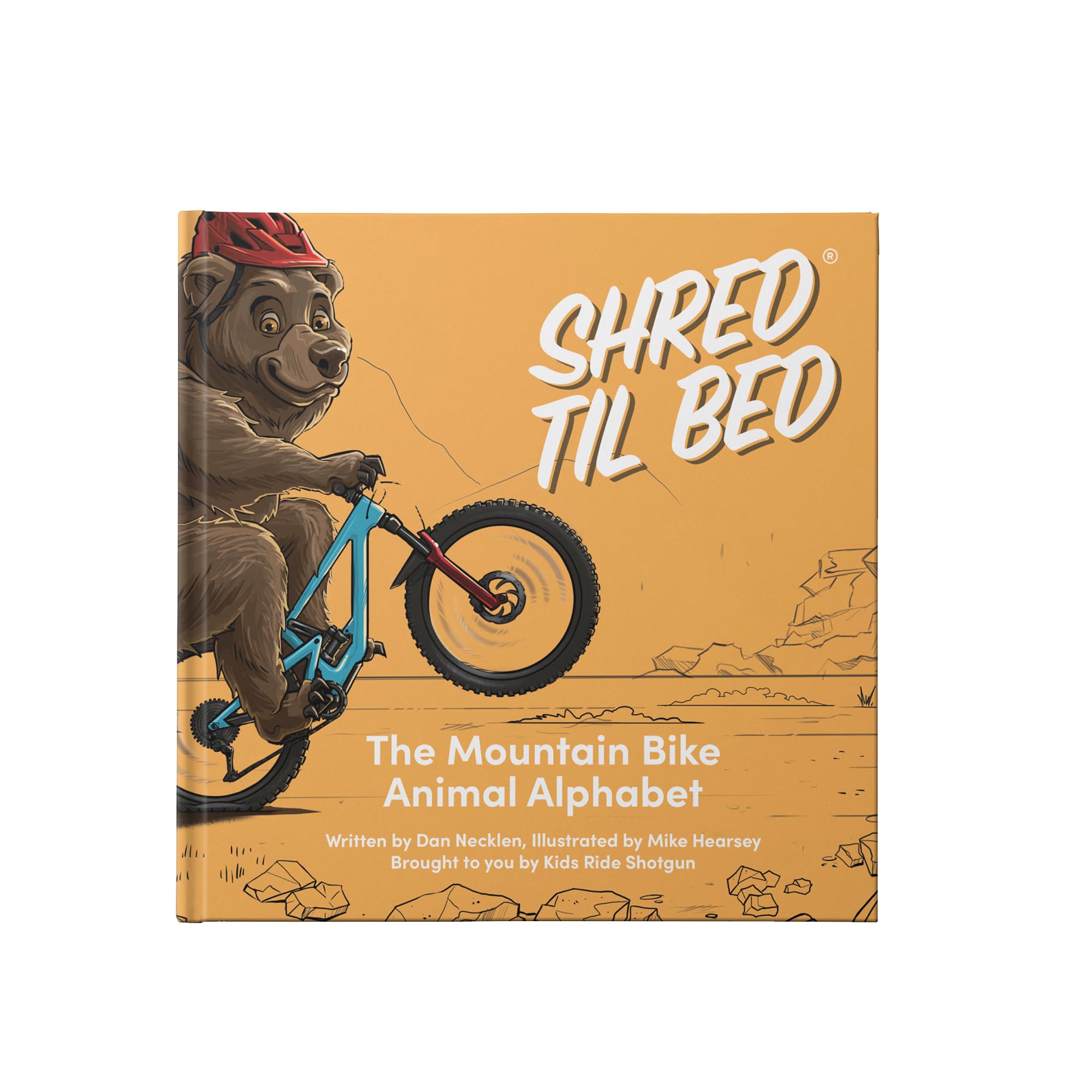 Shred Til Bed - The Mountain Bike Animal Alphabet by SHOTGUN - 52 Pages of MTB Stoke in a Premium Hardcover Book Leisure & Fun