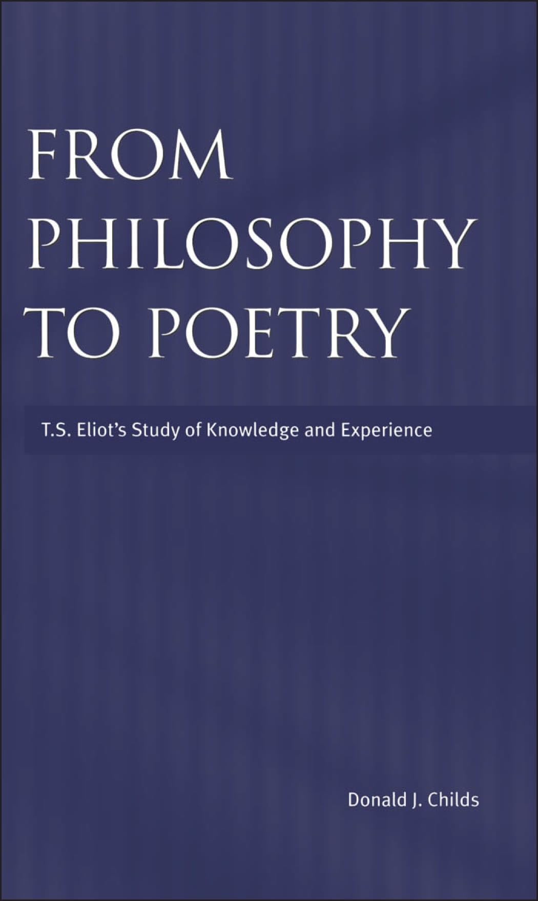 From Philosophy to Poetry Philosophy